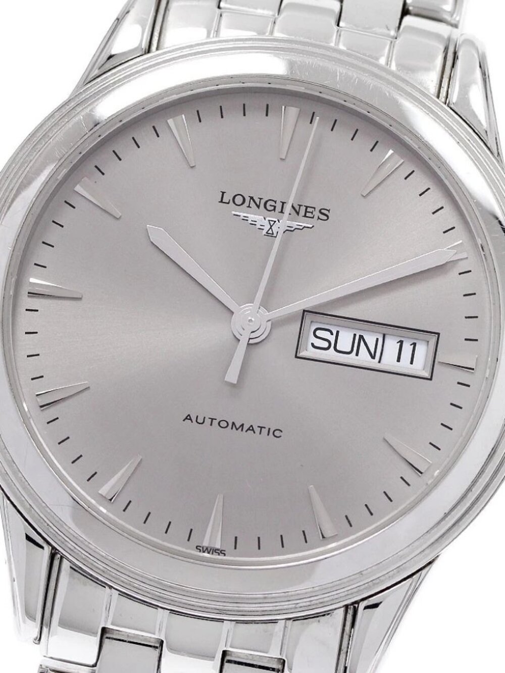 LONGINES Flagship L4.899.4 Day date Silver Dial Automatic Men's Watch_932799